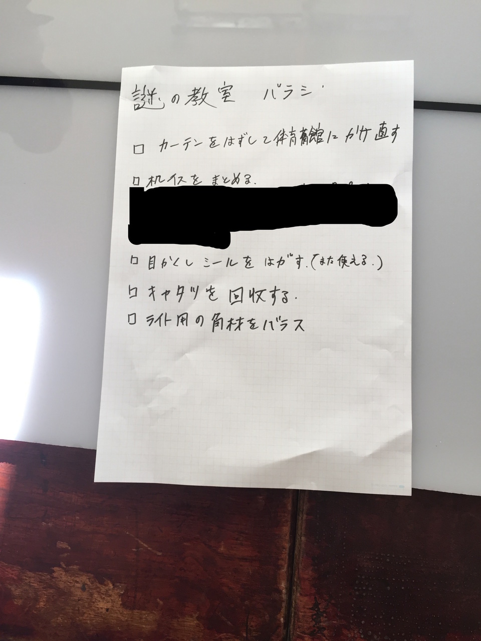 原状回復用のメモ