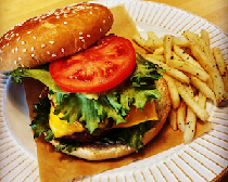プレミアムバーガー ポテト付き