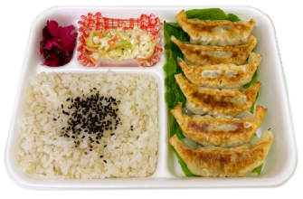 大麦餃子弁当